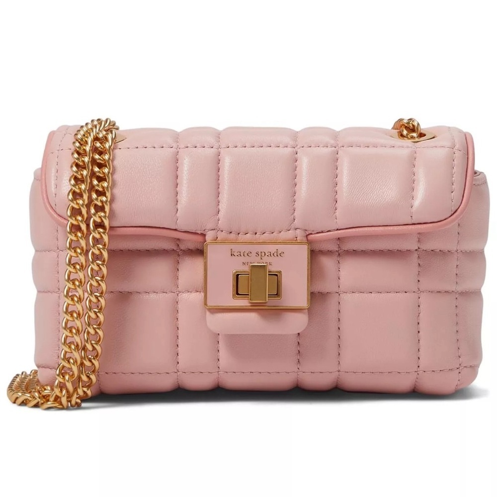 Kate Spade Pink Quilted Crossbody Bag